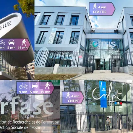 Apartament Urban Escape - Piscine & Terrasse Intime A 3 Min Du Parc Des Coquibus - Proche Orly Courcouronnes